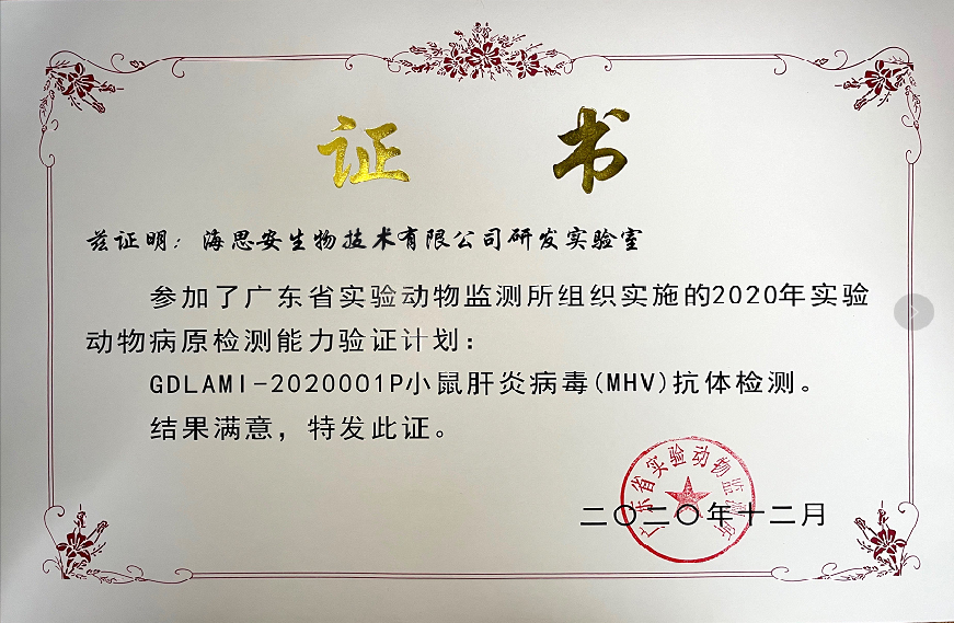 GDLAMI-2020001P小鼠肝炎病毒(MHV)抗体检测