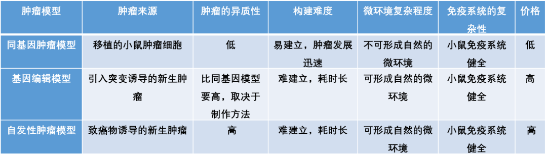 肿瘤小鼠模型 肿瘤小鼠模型