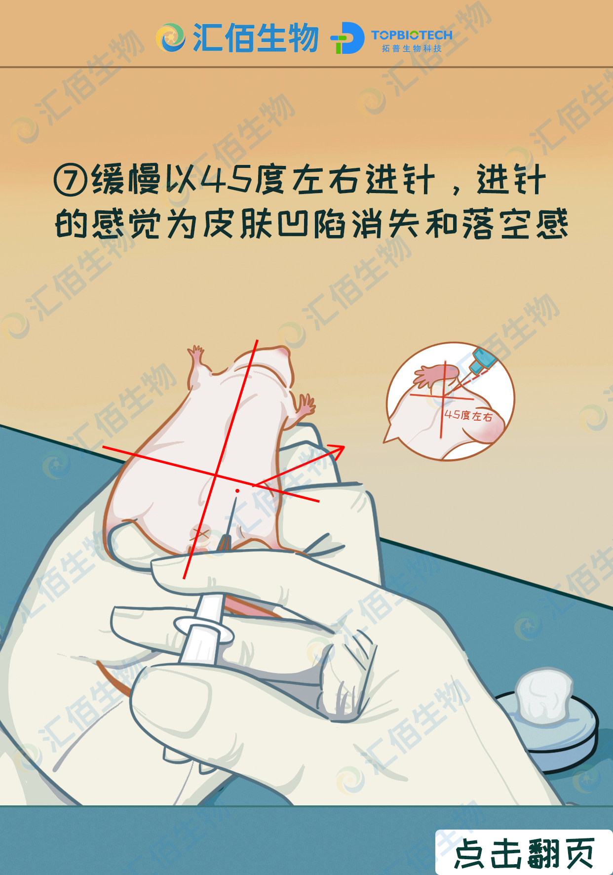 07步骤七：缓慢以45度左右进针，进针的感觉为局部皮肤凹陷消失和落空感.jpg