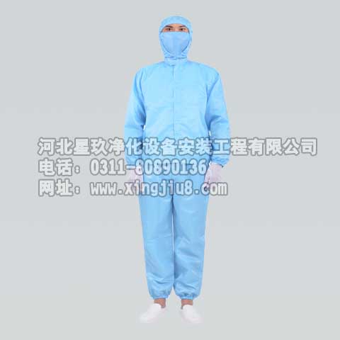 连帽二分体洁净服