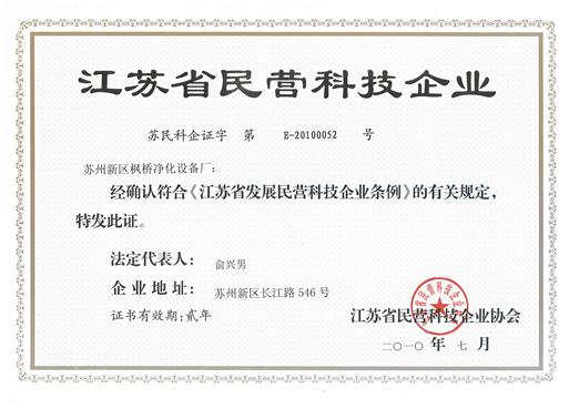 江苏省民营科技企业