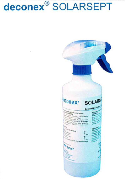 瑞士borer波洱 deconex® SOLARSEPT 设备小面积消毒剂