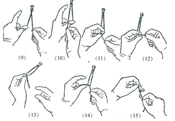 器械打结法步骤图片